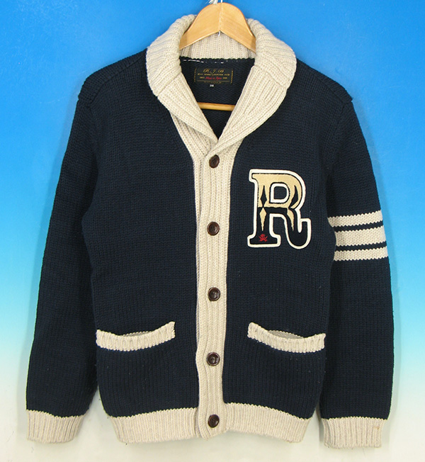 フラットヘッド♡RJB ショールカラー カーディガン　カウチンニット RJB フラットヘッド ショールカラー ウール ニット カーディガン
