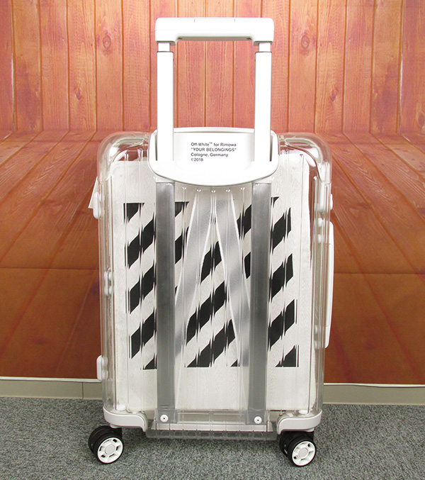 OFF-WHITE×RIMOWA オフホワイト×リモワ コラボ See Through スケルトン スーツケース 47L ホワイトの販売・買取