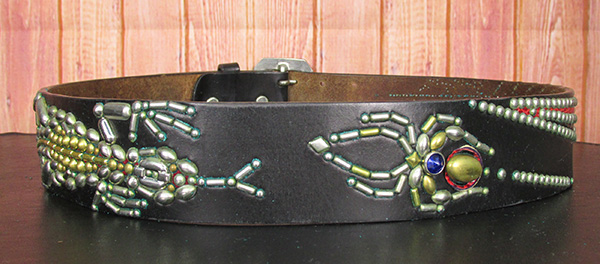 WOLF'S HEAD CROSS BONE STUDS BELT クロスボーンスタッズベルト