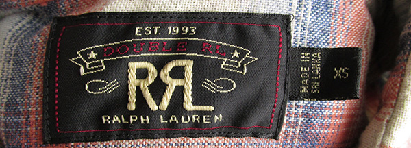 RRL ダブルアールエル ネルシャツ