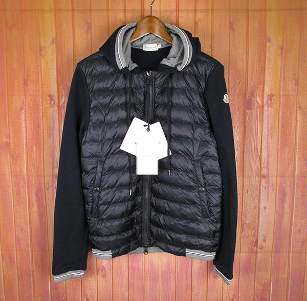 MONCLER モンクレール CARDIGAN スウェット切り替え ダウンジャケット パーカー