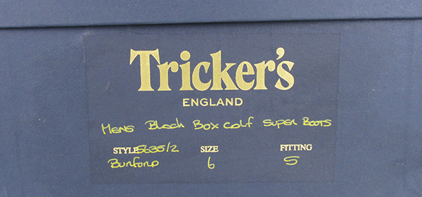 Trickers トリッカーズ 5635 BURFORD バーフォード ブーツ