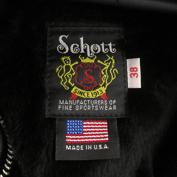 SCHOTT ショット 174US レザー ボンバージャケット