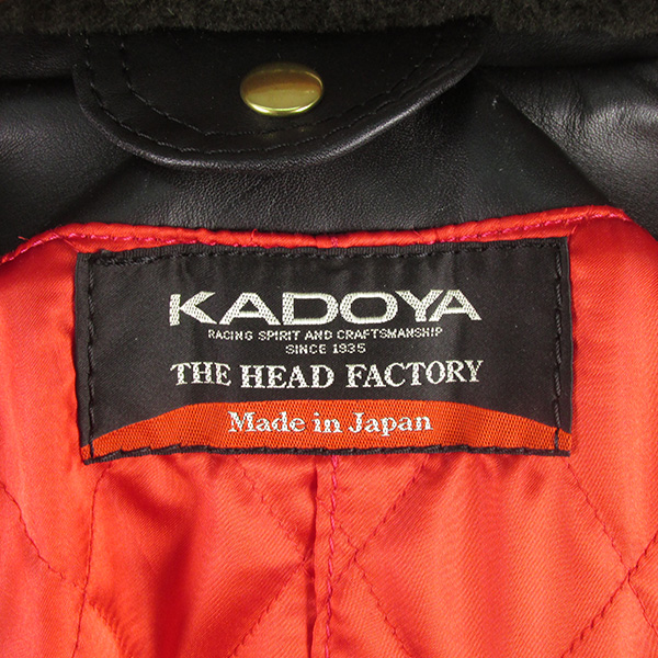 KADOYA カドヤ ヘッドファクトリー ライダースジャケット