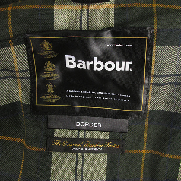 BARBOUR バブアー BORDER ボーダー クラシックフィット オイルドコットン ジャケット