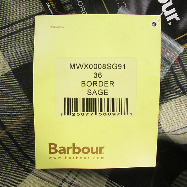 BARBOUR バブアー BORDER ボーダー クラシックフィット オイルドコットン ジャケット