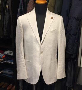 LARDINI ラルディーニ  リネン×コットン サマーツイード 3B段返りジャケットを買取しました！