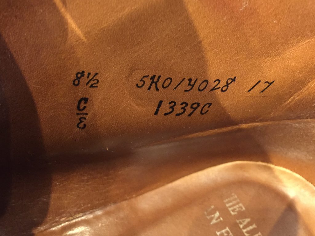 ALDEN 1339C オールデン コードバン チャッカブーツを買取