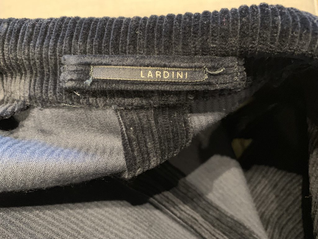 LARDINI ラルディーニ コーデュロイジャケットの買取のご紹介です