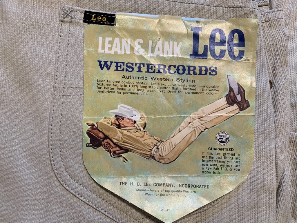 VINTAGE Lee ビンテージ Lee ウエスターコーズ ランダムピケパンツ デッドストック