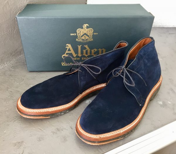 ALDEN オールデン 13790 BLUE BLUE別注 スエード チャッカブーツを買取