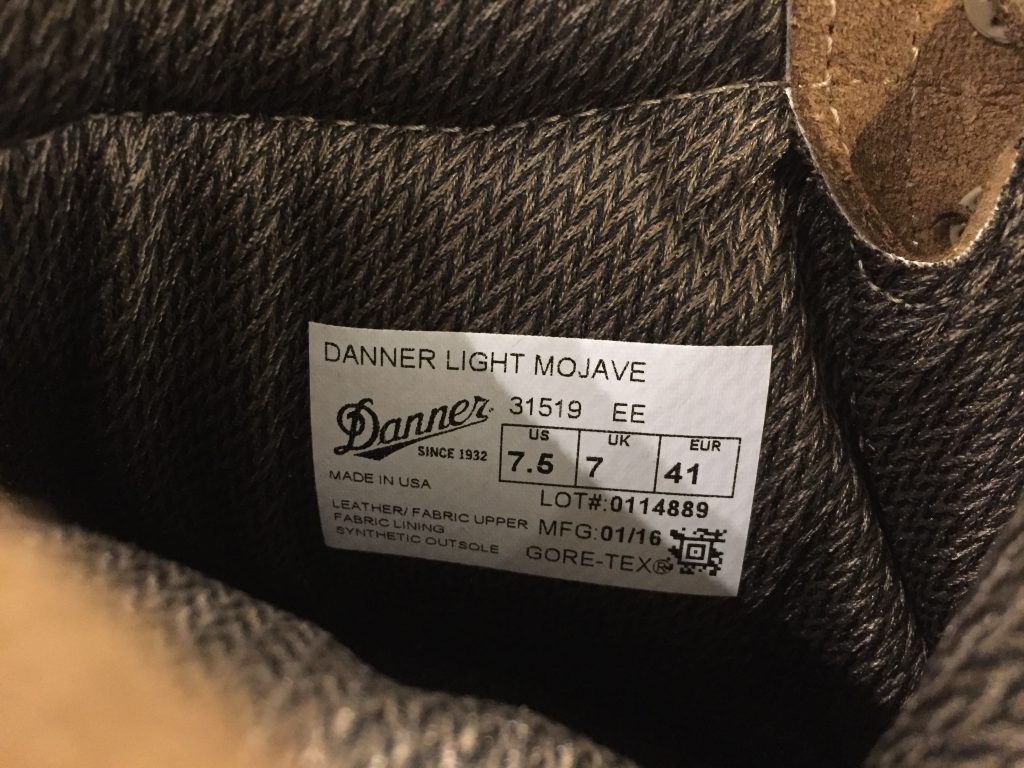 DANNER 31519 DANNER LIGHT MOJAVE ダナーライト モハベ