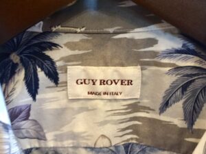 GUY ROVER ギローバー オープンカラーシャツ買取のご紹介です。