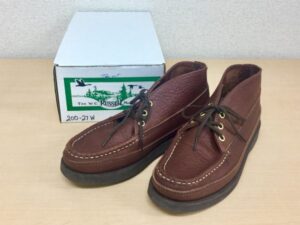 RUSSEL MOCCASIN ラッセルモカシン スポーティングクレーチャッカ ダブルモカシン 200-27Wの買取のご案内