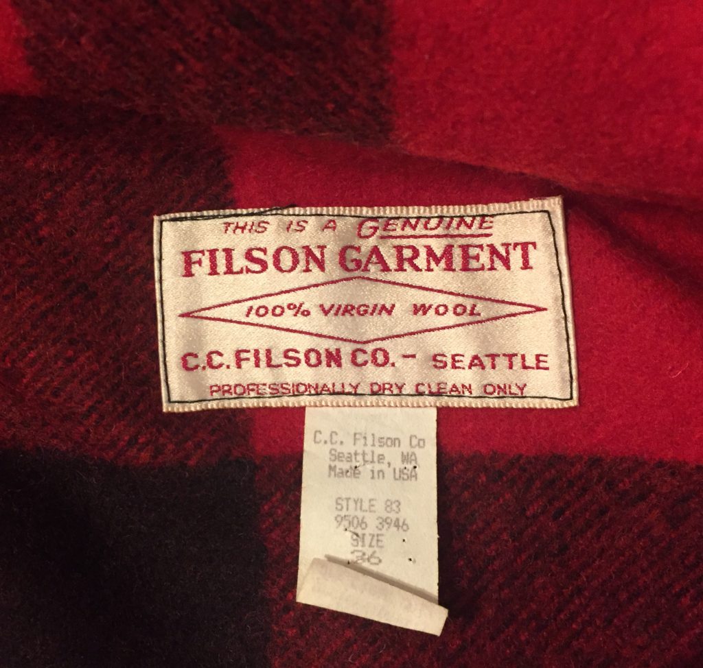 FILSON フィルソン ダブルマッキーノ クルーザージャケット