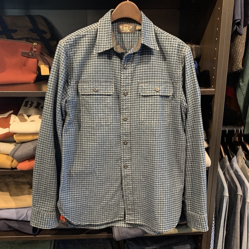 RRL インディゴチェックシャツの買取