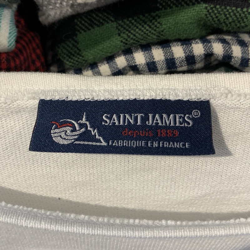 SAINT JAMES セントジェームス バスクシャツ エルボーパッチ付き