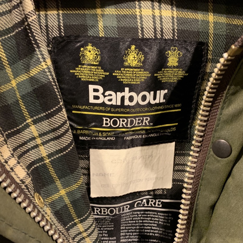 BARBOUR バブアー オイルドコート ボーダー