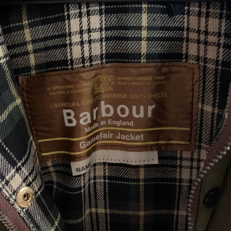 ビンテージ BARBOUR（バブアー）のオイルドコート、ゲームフェア、1クラウン