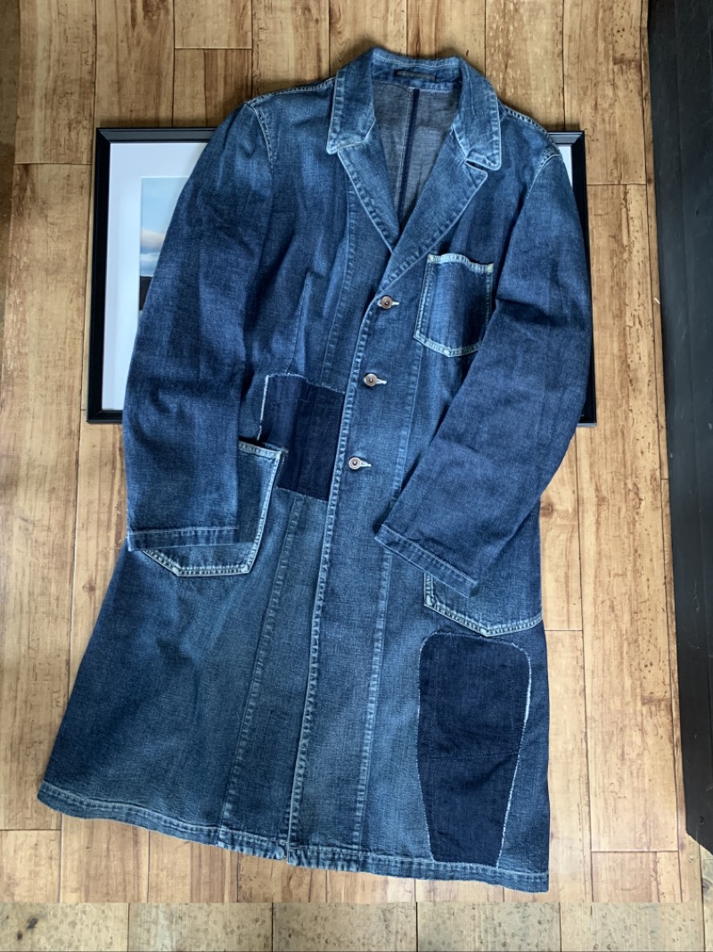 Yohji yamamoto（ヨウジヤマモト ）pour homme patchwork denim dr