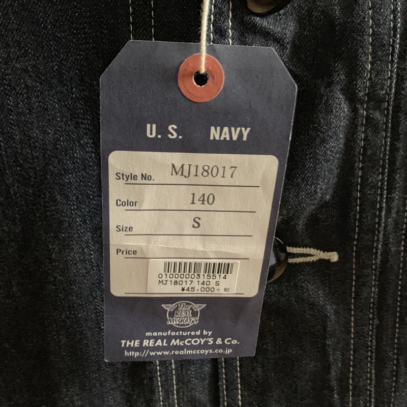 THE REAL McCOY'S（リアルマッコイズ） MJ18017 U.S. NAVY デニム