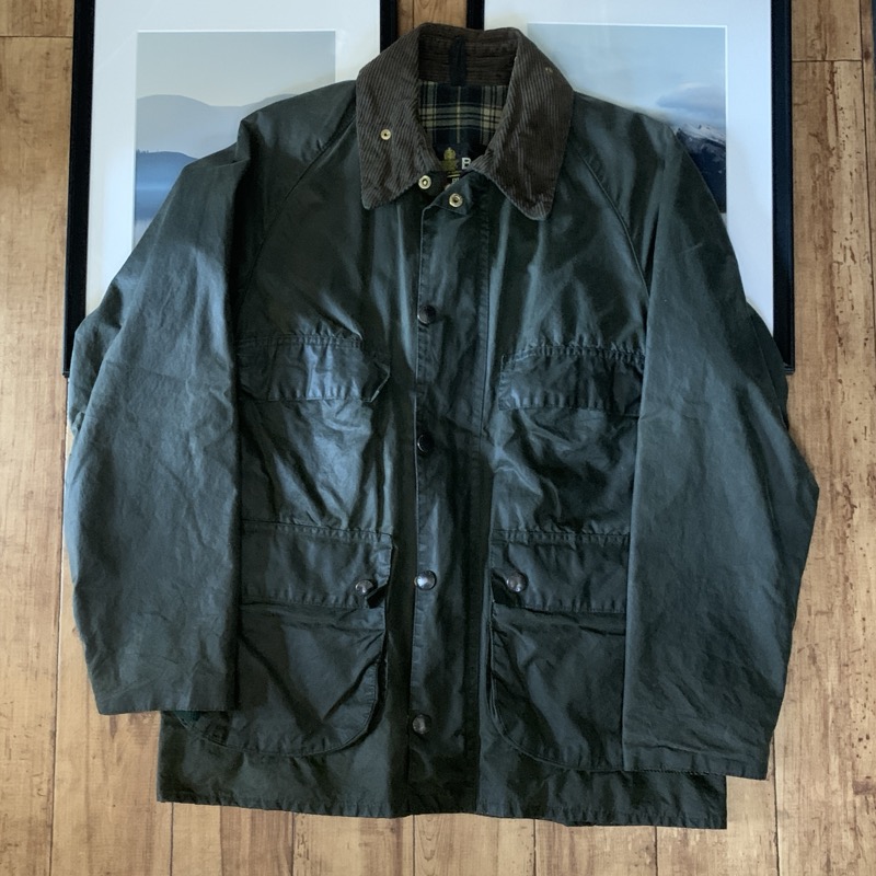 BARBOUR バブアー 80s 4ポケット ビデイル 2ワラント 97cm/38in オリーブ