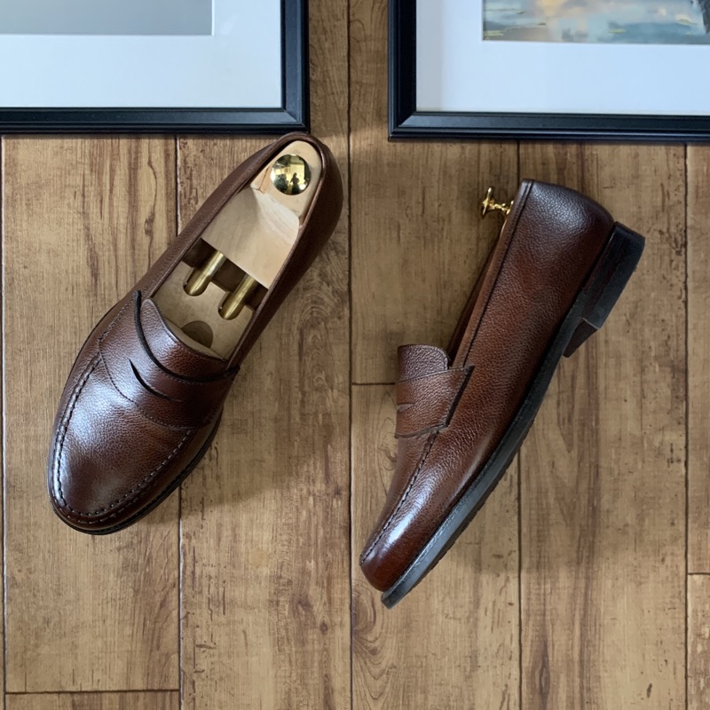 Crockett＆Jones（クロケット＆ジョーンズ）のローファー、ボストン2、グレインレザー