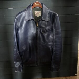 Y’2 LEATHER（ワイツーレザー） IR-42 襟付き シングルライダース インディゴ ホースハイド を買取りしました！