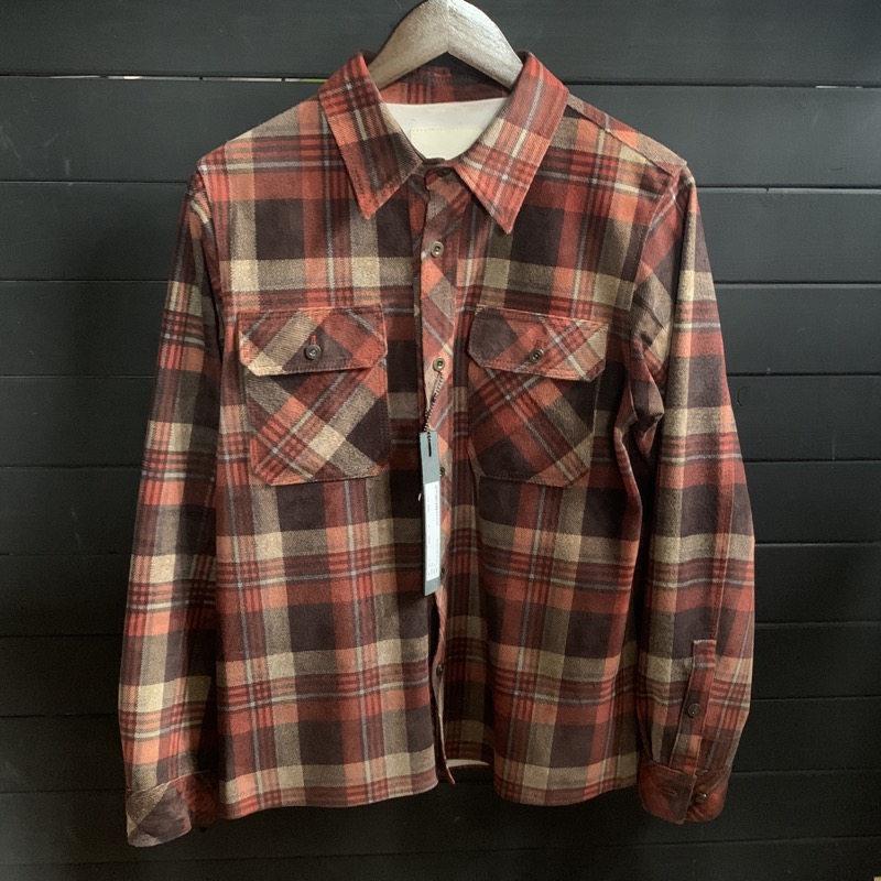 ISAMUKATAYAMA BACKLASH（イサムカタヤマ バックラッシュ） pig suede check print shirt 2017-01を買取りました！