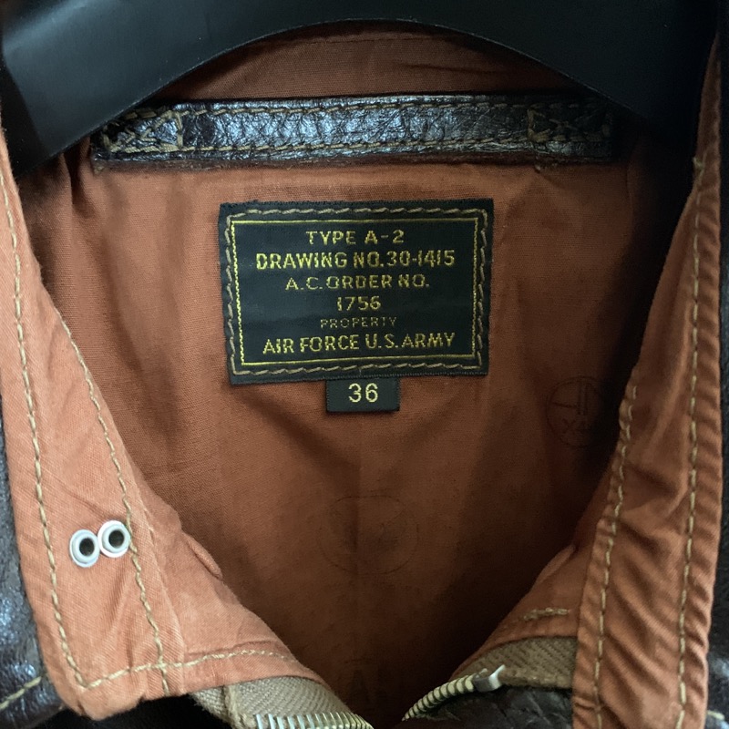 THE FEW（ザ フュー）のフライトジャケット A-2 1756 官給モデル 戦前モデル ハトメジップ