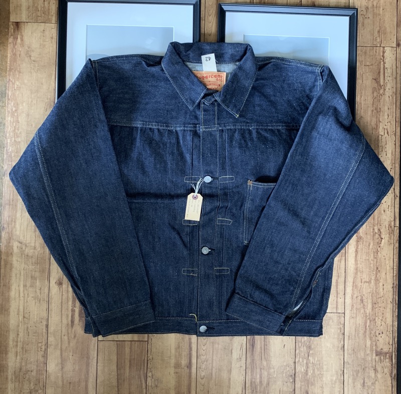 SUGAR CANE（シュガーケーン）SC19007 13.5oz. BLUE DENIM BLOUSE “1946” MODEL デニムジャケット Gジャン