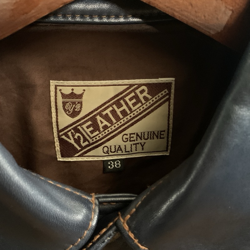 Y’2 LEATHER（ワイツーレザー）のインディゴ ホース 1stタイプ レザージャケット
