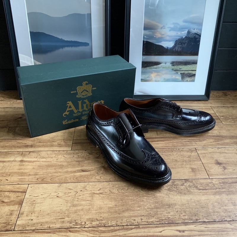 ALDEN（オールデン）のコードバン ロングウィングチップシューズ ＃975