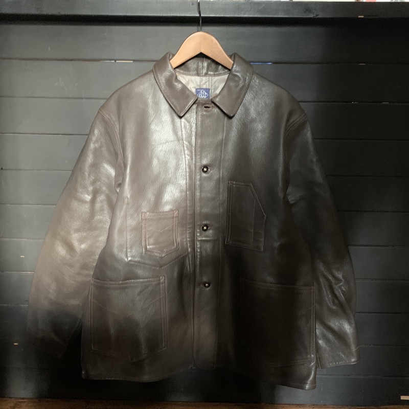 POST O’ALLS（ポストオーバーオールズ）のデラックス レイルローダー ゴートスキン レザージャケットを買取りしました！