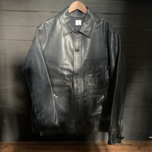 POST O’ALLS（ポストオーバーオールズ） クルーザー8 ゴートスキン ネイビー 2132-G3 レザージャケットを買取りしました！