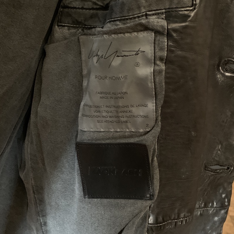 Yohji yamamoto×Backlash（ヨウジヤマモト×バックラッシュ） CALF GARMENT DYE G-SHORT JKT HX-J39-700