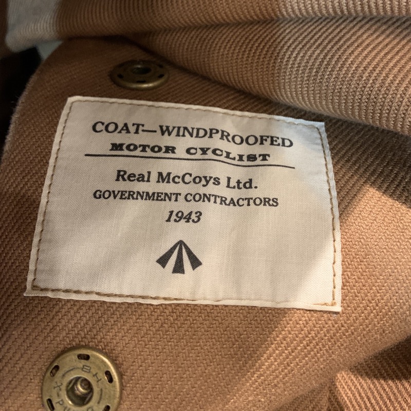 THE REAL McCOY'S（リアルマッコイズ ）DISPATCH RIDER COAT ディスパッチ ライダース コート