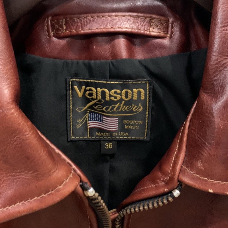 VANSON（バンソン） ENF（エンフィールド） ライダースジャケット オクタゴン