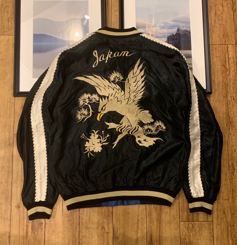 テーラー東洋 TT15491 スカジャン WHITE EAGLE×GOLD DRAGON