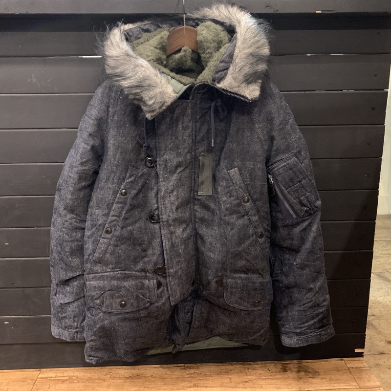 BUZZ RICKSON’S×SUGAR CANE（バズリクソンズ×シュガーケーン）のBR13305 デニム N-3B フライトジャケット シビリアンモデルを買取りしました！