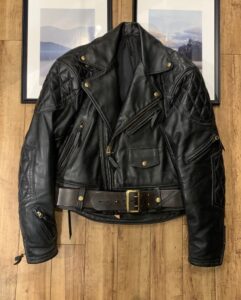 LANGLITZ LEATHERS（ラングリッツレザーズ） パデッド コロンビア ライダースジャケット 1998 オーダー品 ベルト付きの買取実績