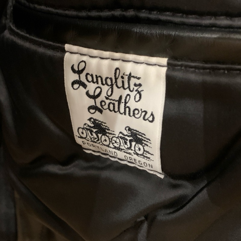 LANGLITZ LEATHERS（ラングリッツレザーズ） パデッド コロンビア ライダースジャケット 1998 オーダー品 ベルト付き