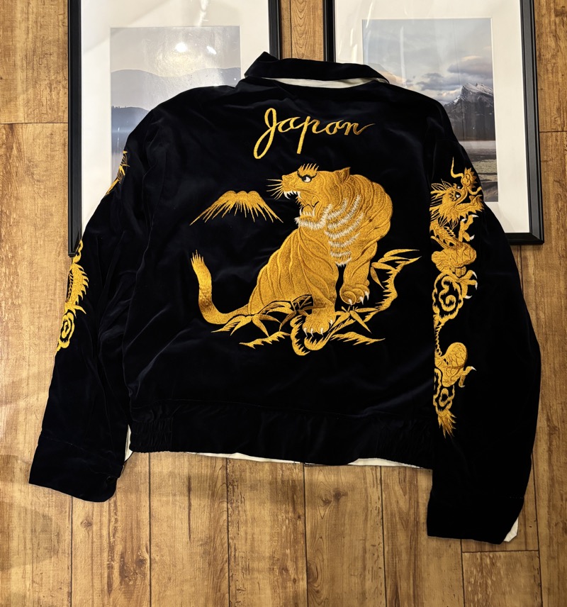 テーラー東洋 港商 スペシャル スカジャン GOLD TIGER × WHITE EAGLE TT14973