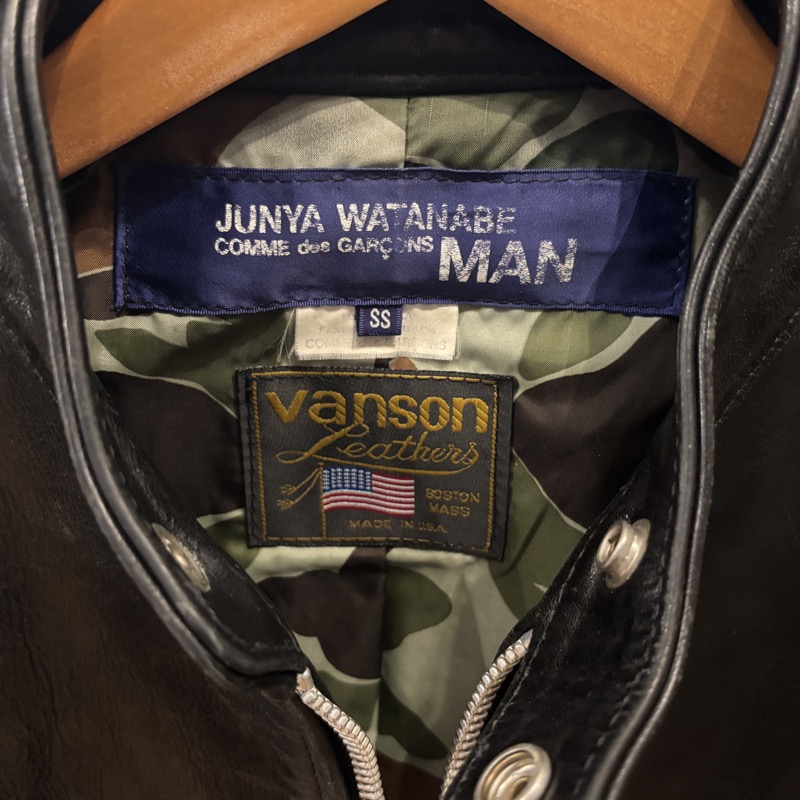JUNYA WATANABE MAN×VANSON(ジュンヤワタナベマン×バンソン) シングルライダースジャケット WT-J003 2007