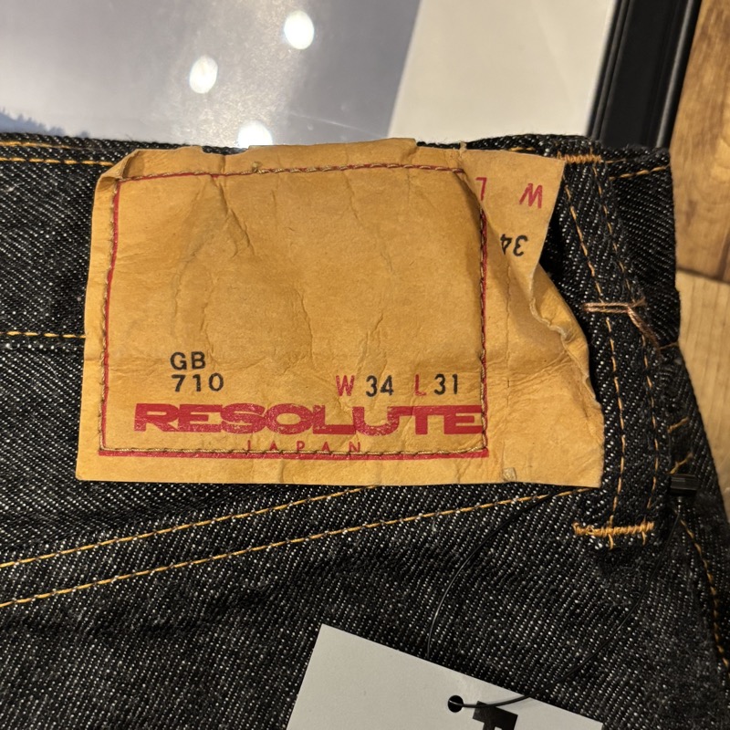 RESOLUTE(リゾルト) GB710 ブラックジーンズ デニムパンツ 15周年記念モデル