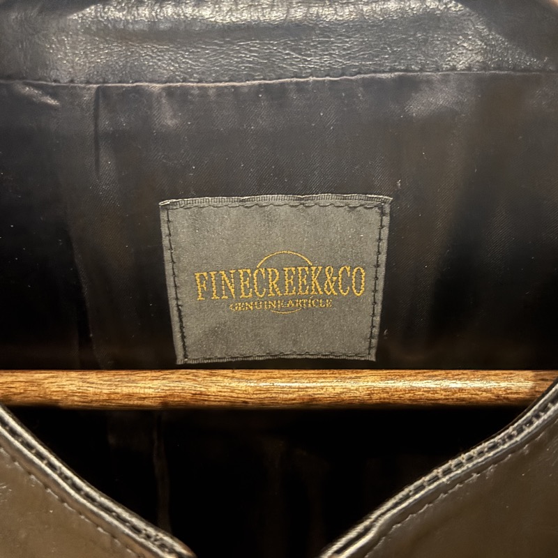 FINECREEK＆CO(ファインクリーク＆コー) BUD(バド) ホースハイド 2トーン ノーカラージャケット