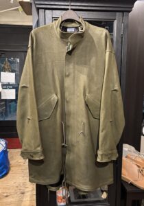 FINECREEK LEATHERS(ファインクリークレザーズ)のCWORKS(シーワークス) Ltail / ルテール Leather M65 fishtail モッズコートを買取りしました！