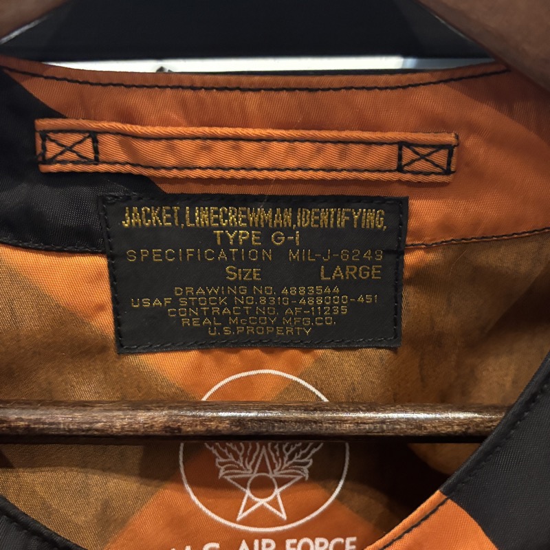 THE REAL McCOY'S(リアルマッコイズ) MJ25008 LINECREWMAN IDENTIFYING TYPE G-1