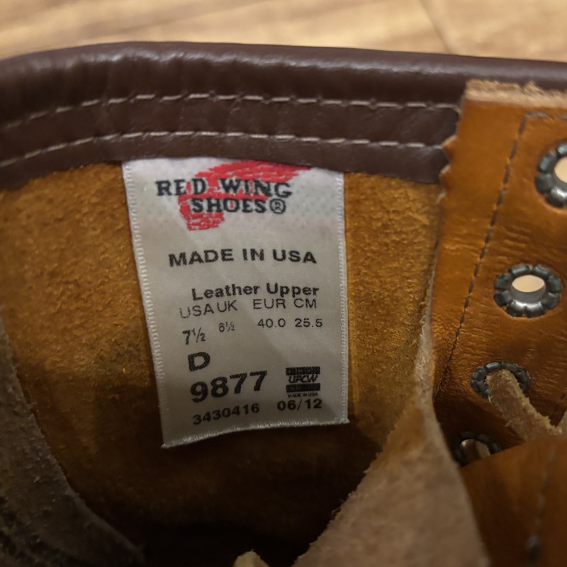 REDWING(レッドウィング) #9877 アイリッシュセッター モックトゥブーツ