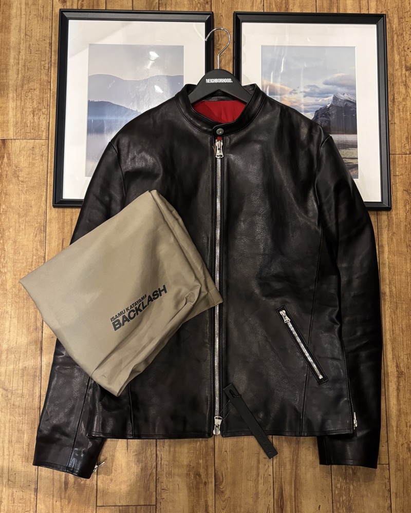 ISAMUKATAYAMA BACKLASH(イアムカタヤマ バックラッシュ) C1572-01 オリーチェイタリアンショルダーシングルライダースジャケット